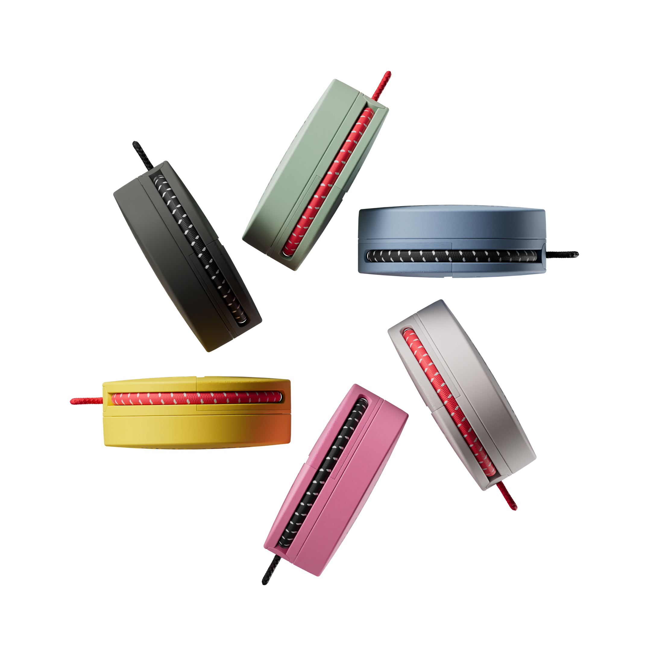 Roam Smart Tracker 6-Pack blue, black, yellow, grey, green green tags, 1-year+ battery, QR recovery, free Android/iOS tracking